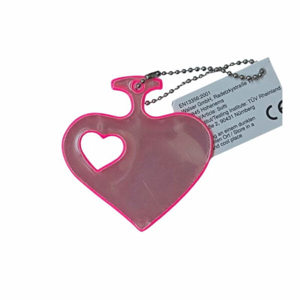 Reflective Heart shaped Keychain