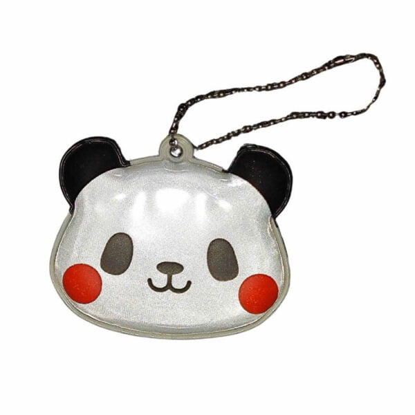 Reflective Panda Keychain hanging